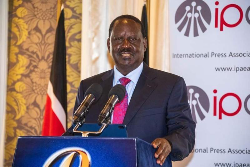 File image of Azimio Leader Raila Odinga.
